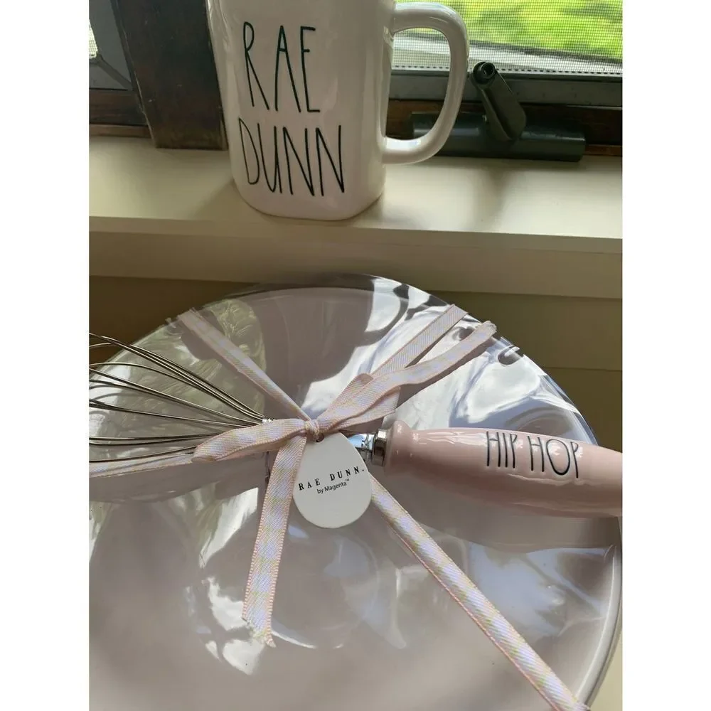 Rae Dunn Bunny Love Bowl And Whisk